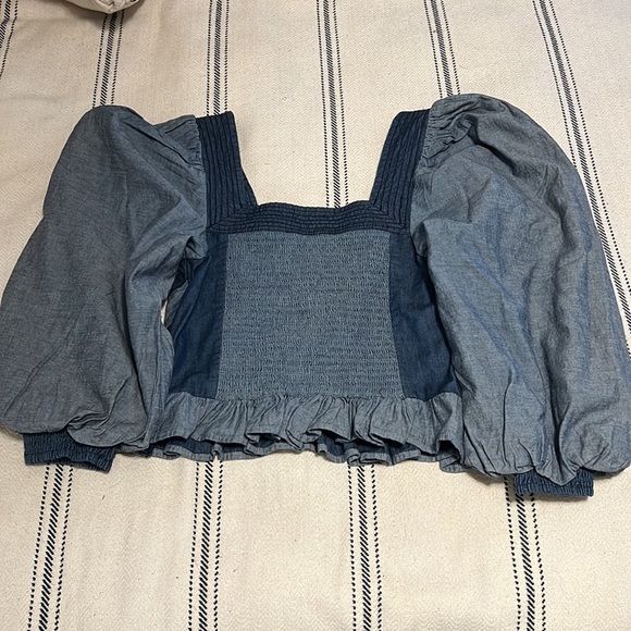 Anthropologie - Love The Label Jean Blouse - Picture 4 of 5